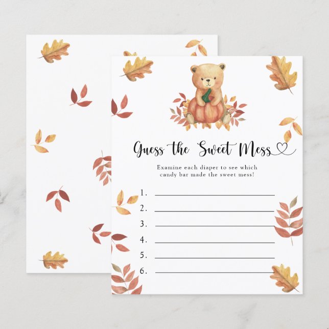 Raad eens de Sweet Mess spel - Pumpkin beer (Voorkant / Achterkant)