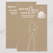 Raad eens de tweetalige jurk uit de douche (Voorkant / Achterkant)