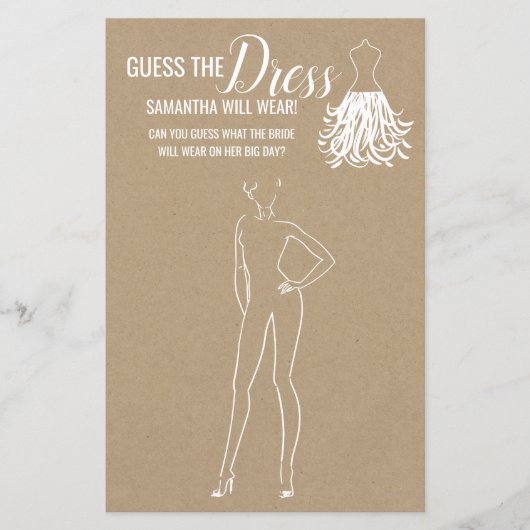 Raad eens de tweetalige jurk uit de douche (Voorkant)