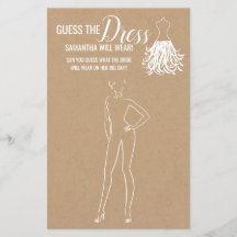 Raad eens de tweetalige jurk uit de douche