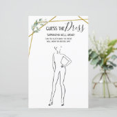 Raad eens de tweetalige jurk van het vrijgezellenf (Staand voorkant)