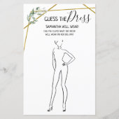 Raad eens de tweetalige jurk van het vrijgezellenf (Voorkant)