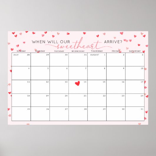 Raad eens de vervaldatum Little Sweetheart Baby sh Poster (Voorkant)