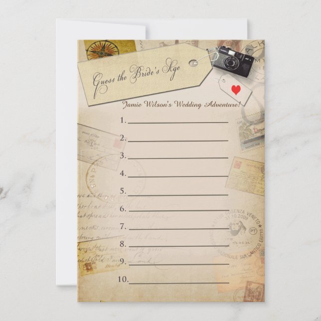 Raad eens de wedstrijd 'Age Travel Shower' van de  (Voorkant)