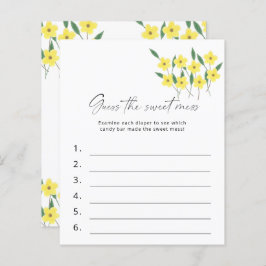 Raad eens de wildbloemen van het Baby shower Sweet