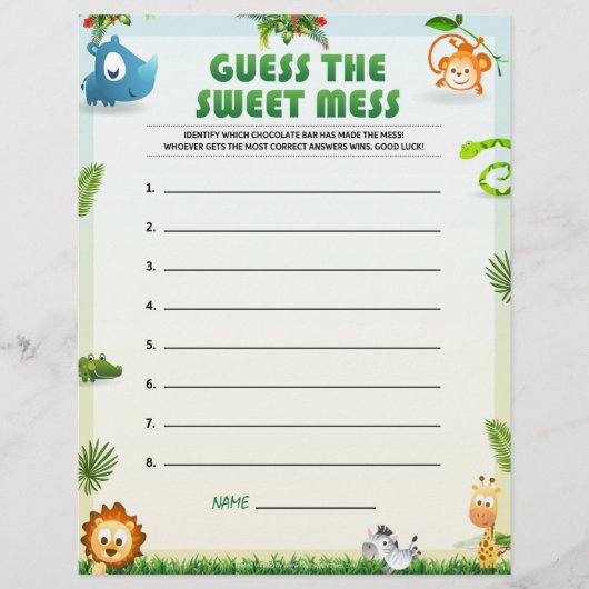 Raad eens de zoete muis [dierthema] briefhoofd (Voorkant)