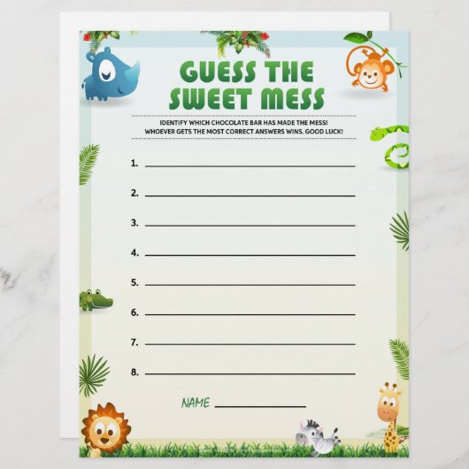 Raad eens de zoete muis [dierthema] briefhoofd (Voorkant / Achterkant)