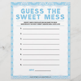 Raad eens de zoete smess [Luxury Lace [Blue]] Briefhoofd