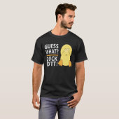 Raad eens? Duck Butt Funny Unisex T-shirt (Voorkant volledig)