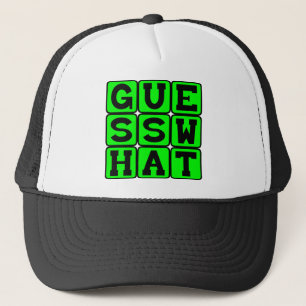 Raad eens, een geheim bewarend trucker pet