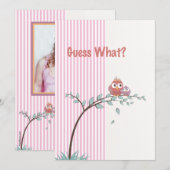 Raad eens? Foto Zwangerschap Aankondiging (Voorkant / Achterkant)