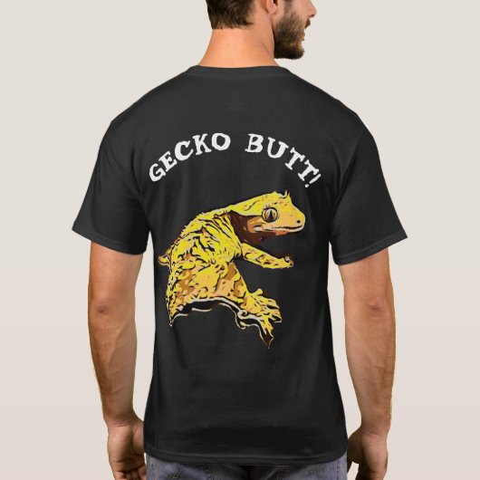 Raad eens, Gecko Butt. T-shirt (Achterkant)