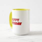 Raad eens! Gefeliciteerd met je verjaardag Mok (Voorkant links)