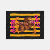 Raad eens grotevoet bill funny sasquatch squatch fleece deken (Voorkant (Horizontaal))