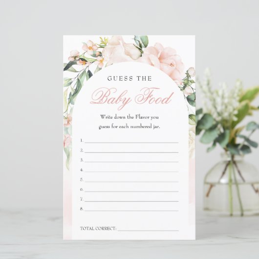 Raad eens het Baby Baby shower (Staand voorkant)