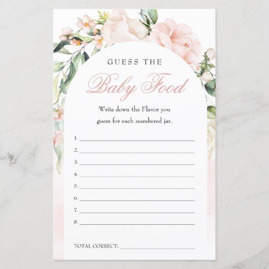 Raad eens het Baby Baby shower (Voorkant)