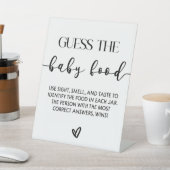 Raad eens het Baby Baby shower Reclamebord Met Voetstuk (Insitu)