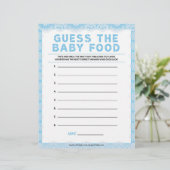 Raad eens het Baby voedsel [Luxe Lace [blauw]] Briefhoofd (Staand voorkant)