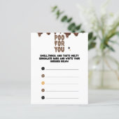 Raad eens het Chocolate Baby shower Game (Staand voorkant)