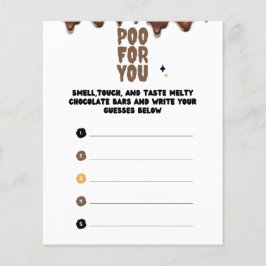 Raad eens het Chocolate Baby shower Game