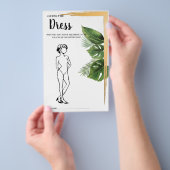 Raad eens het Dress Tropical Palm Vrijgezellenfees Flyer (Hand)