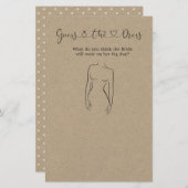 Raad eens het dress-Vrijgezellenfeest Briefpapier (Voorkant / Achterkant)