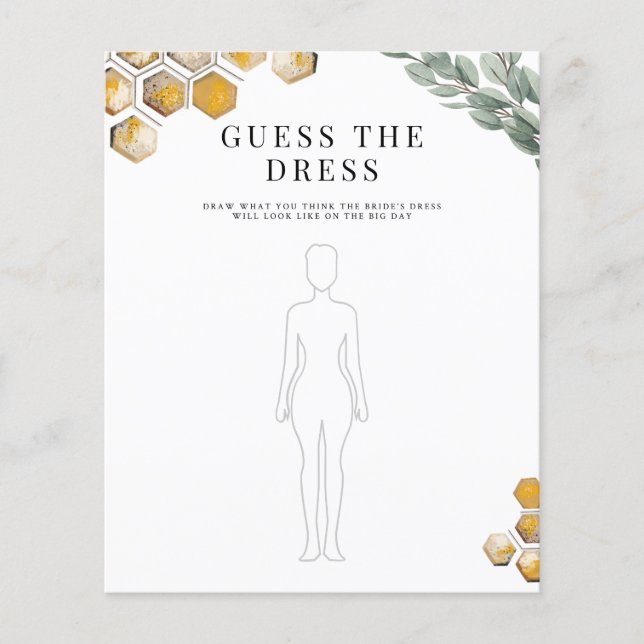 Raad eens het dress Vrijgezellenfeest Game (Voorkant)