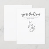 Raad eens het dress Vrijgezellenfeest Game (Voorkant / Achterkant)