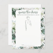 Raad eens het dress Vrijgezellenfeest Game (Voorkant / Achterkant)