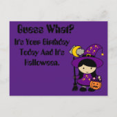 Raad eens? Het is vandaag jouw verjaardag Briefkaart (Voorkant)