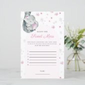 Raad eens het liefste winterroze olifantenspel (Staand voorkant)