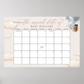 Raad eens het Poster van de Verschuldigde Kalender (Voorkant)