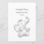 Raad eens het spel Baby Elephant Kaart (Achterkant)