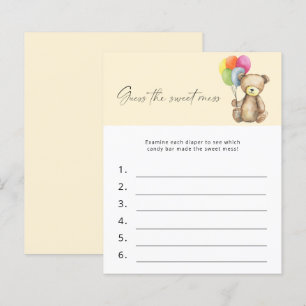 Raad eens het Sweet Mess Baby shower Game - Beer