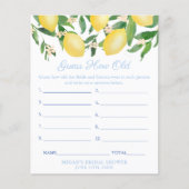 Raad eens het tijdperk van de bruid- en bruinbruil flyer (Voorkant)