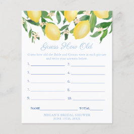 Raad eens het tijdperk van de bruid- en bruinbruil flyer