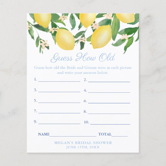 Raad eens het tijdperk van de bruid- en bruinbruil flyer (Voorkant)