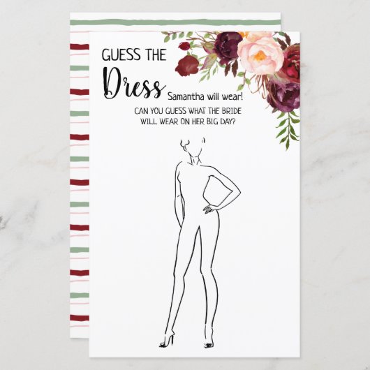 Raad eens het Vrijgezellenfeest van het dress Mars (Voorkant / Achterkant)