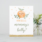 Raad eens hoe groot is mama buik teken kleine scha (Staand voorkant)