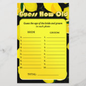 Raad eens hoe oud de bruid en bruidegom citroen zw flyer (Voorkant)