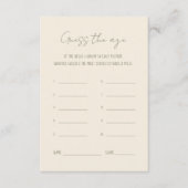 Raad eens hoe oud het bruid Vrijgezellenfeest was Advieskaart (Voorkant)