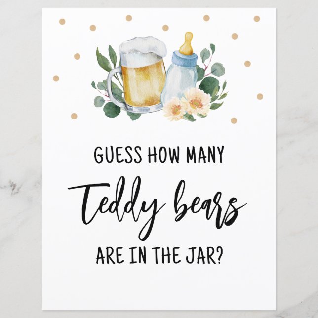 Raad eens hoe veel Snoepjes met Teddy Bears-logo e (Voorkant)