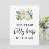 Raad eens hoe veel Snoepjes met Teddy Bears-logo e Kaart (Staand voorkant)