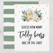 Raad eens hoe veel Snoepjes met Teddy Bears-logo e Kaart (Voorkant / Achterkant)