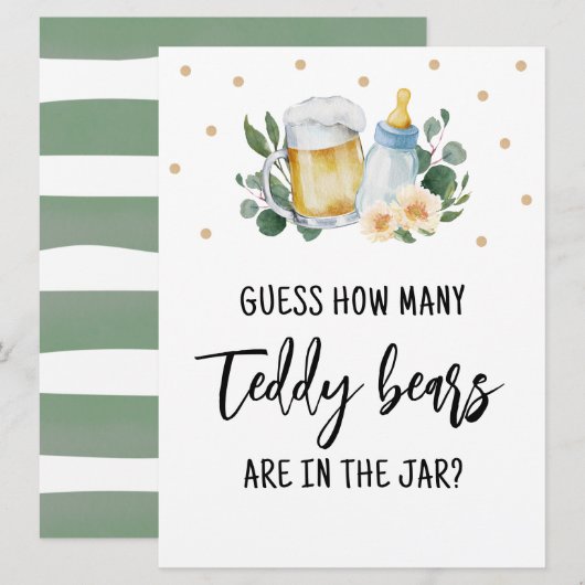 Raad eens hoe veel Snoepjes met Teddy Bears-logo e Kaart (Voorkant / Achterkant)