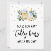 Raad eens hoe veel Snoepjes met Teddy Bears-logo e Kaart (Voorkant)