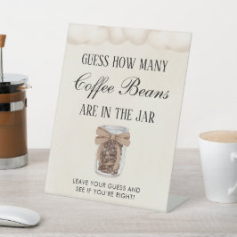 Raad eens hoeveel Baby Baby shower brouwt Reclamebord Met Voetstuk