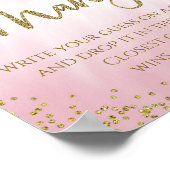 Raad eens hoeveel Baby shower game Poster (Hoek)