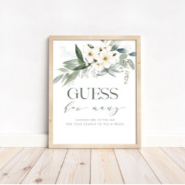 Raad eens hoeveel Baby shower het signaal afgeeft Poster