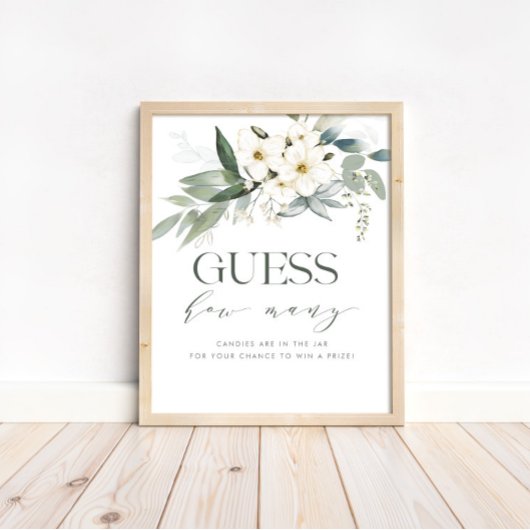 Raad eens hoeveel Baby shower het signaal afgeeft Poster